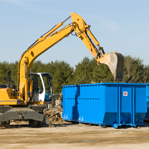 can i choose the location where the residential dumpster will be placed in Springville PA